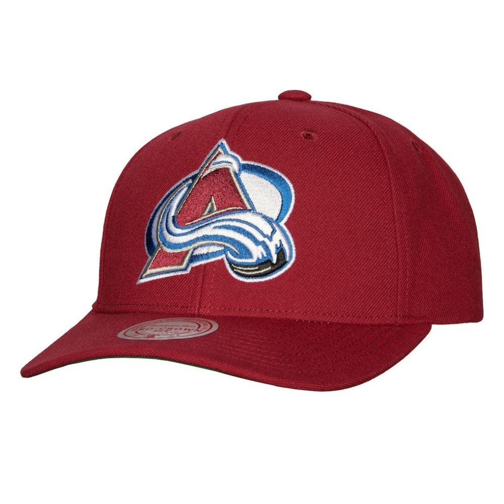 Colorado Avalanche Mitchell & Ness Team Ground Pro Adjustable Hat - Burgundy - NHL