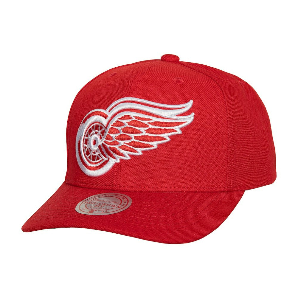 Detroit Red Wings Mitchell & Ness Team Ground Pro Adjustable Hat - Red - NHL