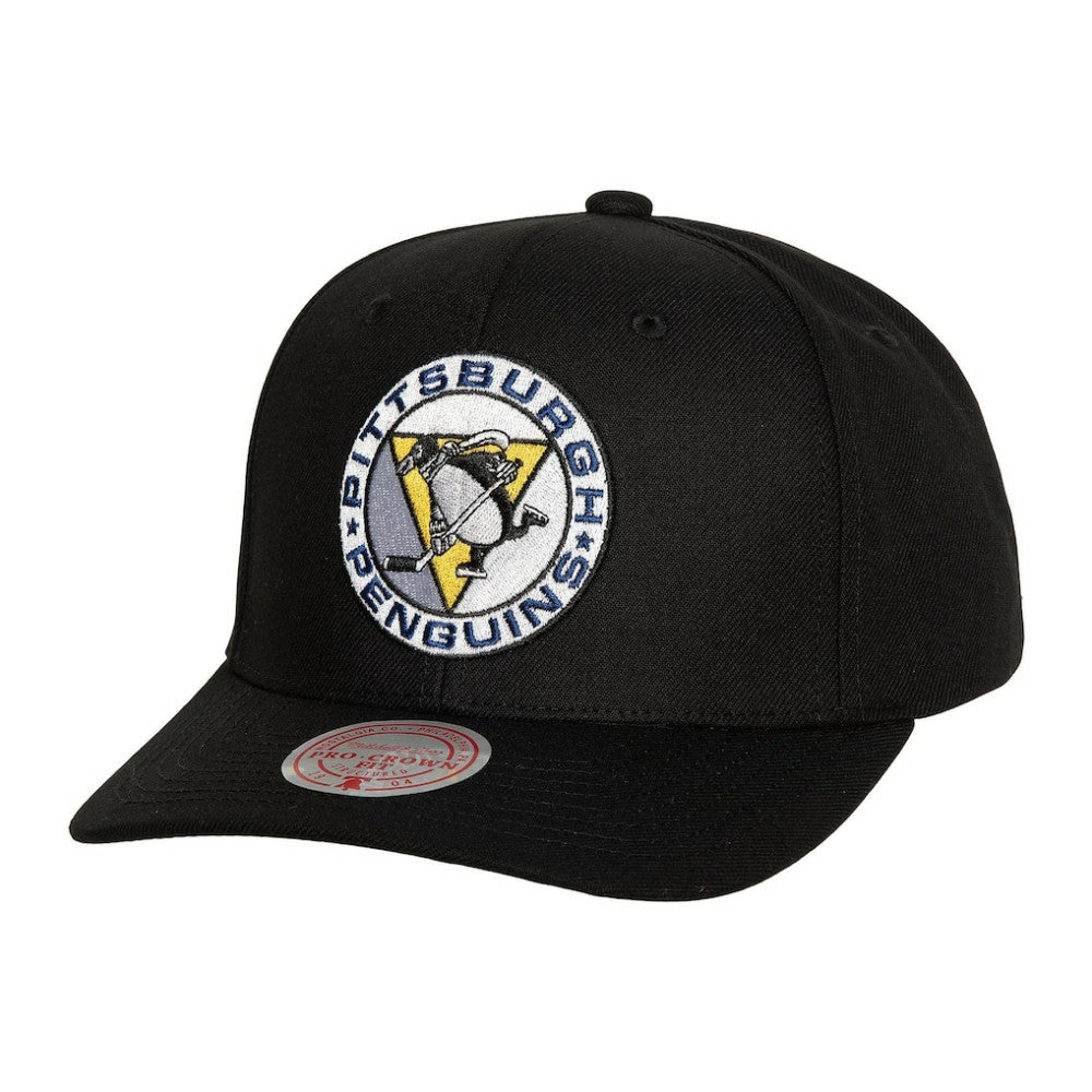 Pittsburgh Penguins Mitchell & Ness Team Ground Pro Adjustable Hat - Black - NHL