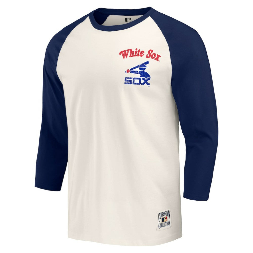 Chicago White Sox Darius Rucker Collection by Fanatics Cooperstown Collection Raglan 3/4-Sleeve T-Shirt - MLB