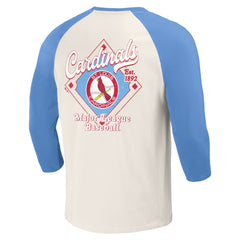 St. Louis Cardinals Darius Rucker Collection by Fanatics Cooperstown Collection Raglan 3/4-Sleeve T-Shirt - MLB