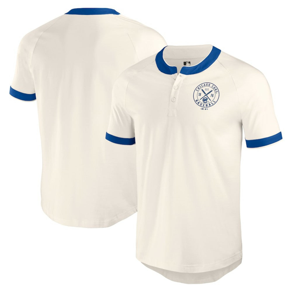 Chicago Cubs Darius Rucker Collection by Fanatics Henley Raglan T-Shirt - MLB