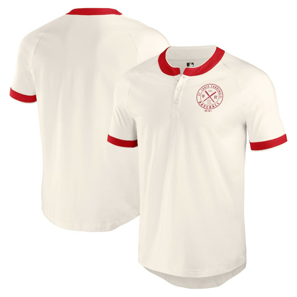 St. Louis Cardinals Darius Rucker Collection by Fanatics Henley Raglan T-Shirt - MLB