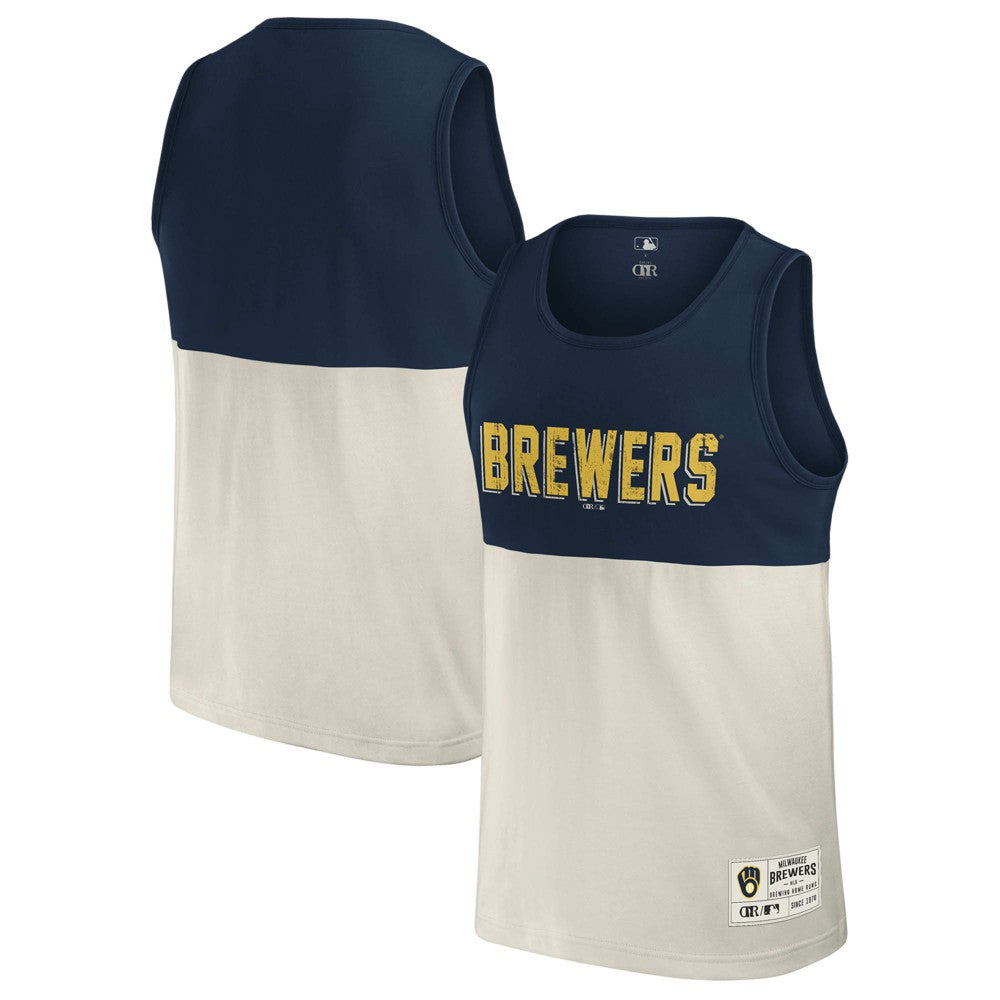 Milwaukee Brewers Darius Rucker Collection by Fanatics Colorblock Tank Top - MLB