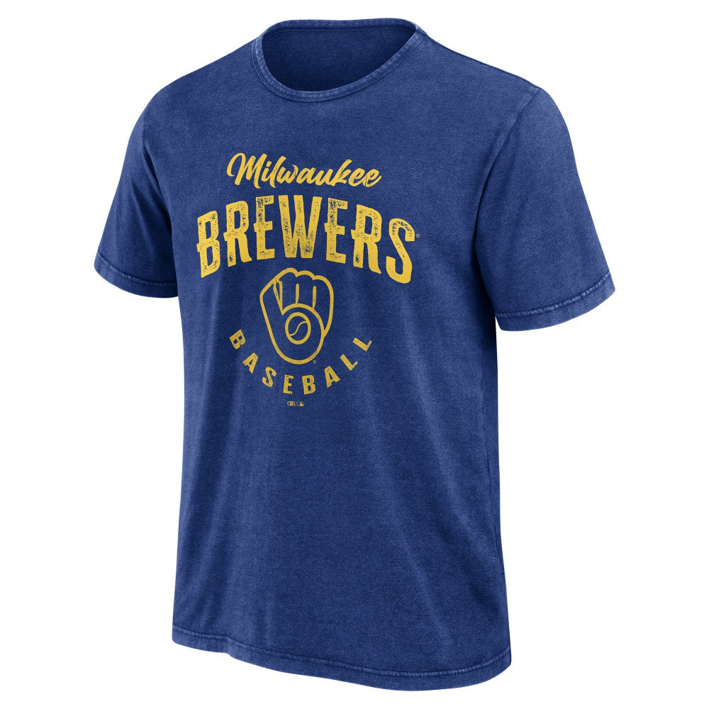 Milwaukee Brewers Darius Rucker Collection by Fanatics Cooperstown Collection Washed T-Shirt - MLB