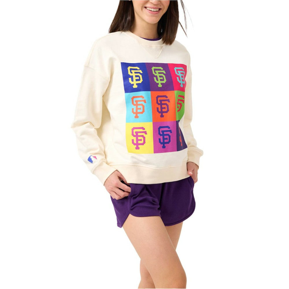 San Francisco Giants Terez Women's Classic Oversized Pullover Sweatshirt - MLB