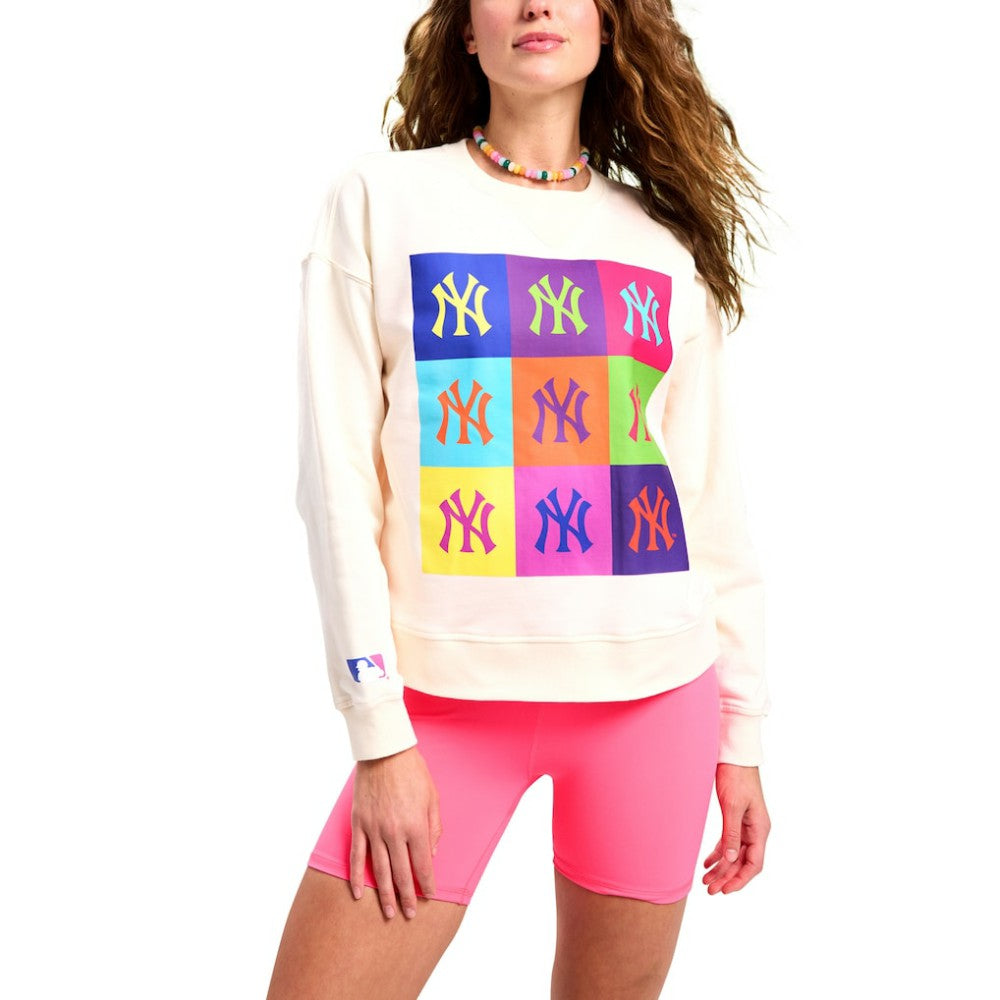 New York Yankees Terez Women's Classic Oversized Pullover Sweatshirt - MLB