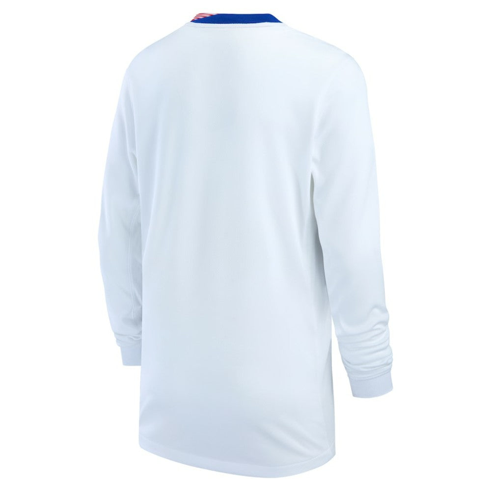 USMNT Youth 2024 Home Replica Long Sleeve Jersey White | Nike