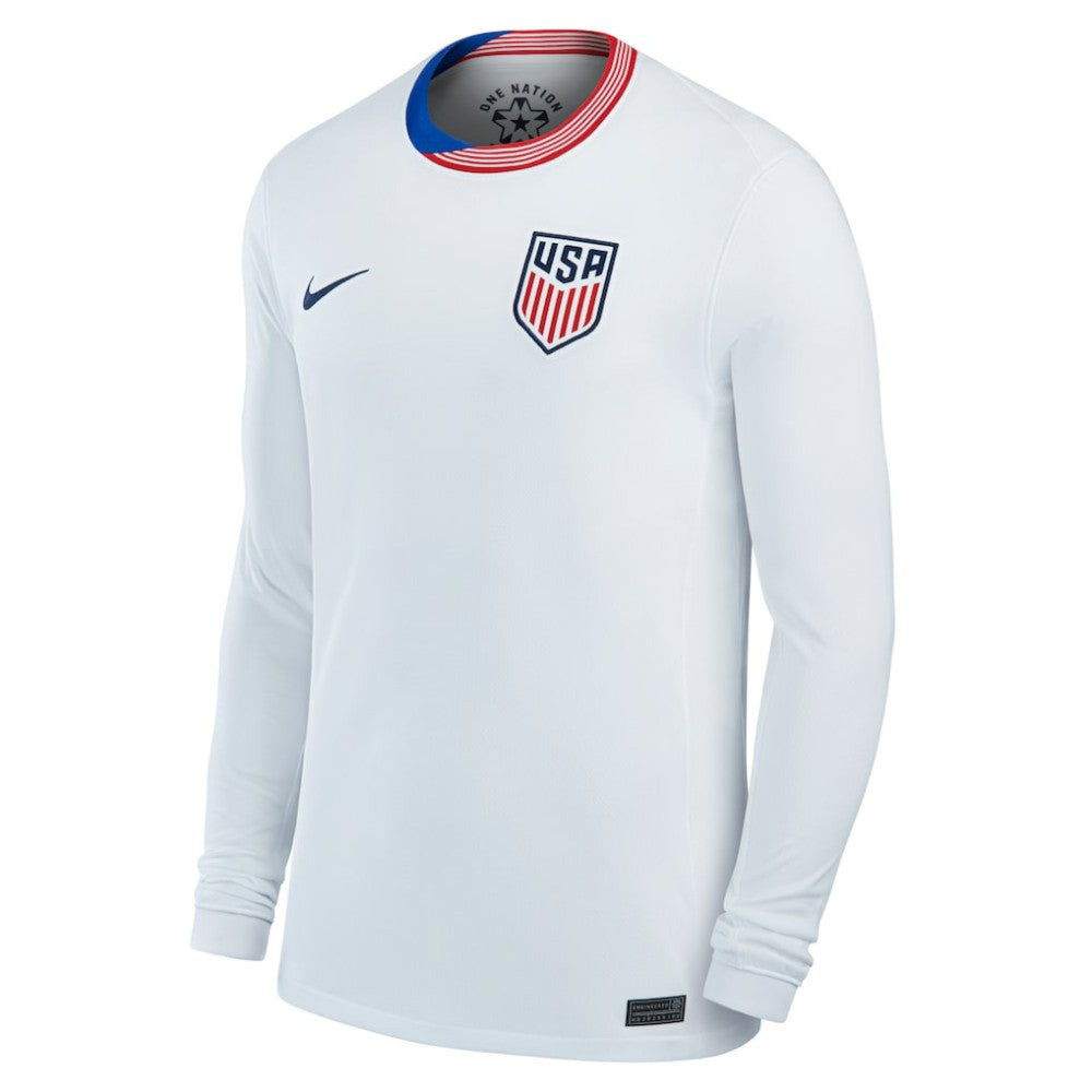 USMNT 2024 Home Replica Long Sleeve Jersey White | Nike Sale