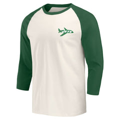 New York Jets Darius Rucker Collection Raglan 3/4 Sleeve T-Shirt Kelly Green/White | Fanatics