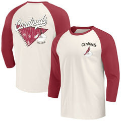 Arizona Cardinals Darius Rucker Collection Raglan 3/4 Sleeve T-Shirt Cardinal/White | Fanatics