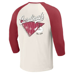 Arizona Cardinals Darius Rucker Collection Raglan 3/4 Sleeve T-Shirt Cardinal/White | Fanatics