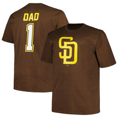 San Diego Padres Profile Big & Tall #1 Dad T-Shirt - MLB