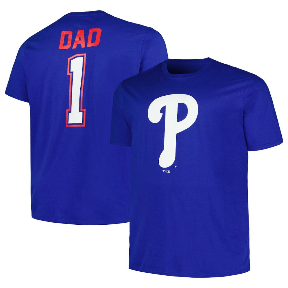 Philadelphia Phillies Profile Big & Tall #1 Dad T-Shirt - MLB