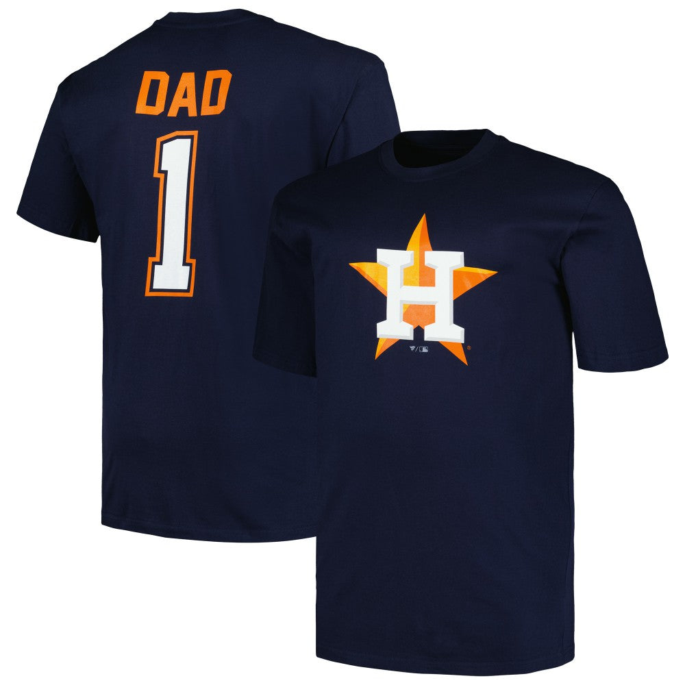 Houston Astros Profile Big & Tall #1 Dad T-Shirt - MLB