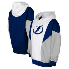 Tampa Bay Lightning Youth Champion League Fleece Pullover Hoodie - Ash/Blue - NHL