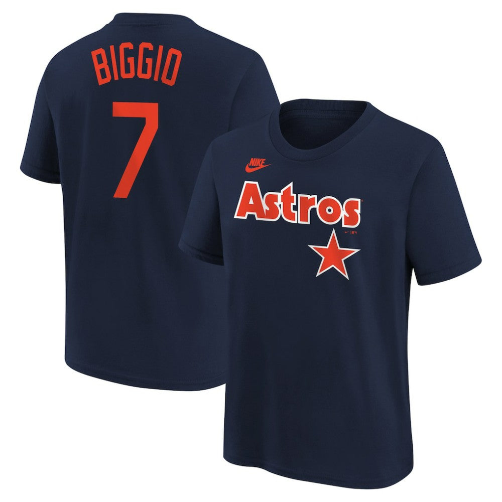 Craig Biggio Houston Astros Nike Youth Cooperstown Collection Name & Number T-Shirt - MLB
