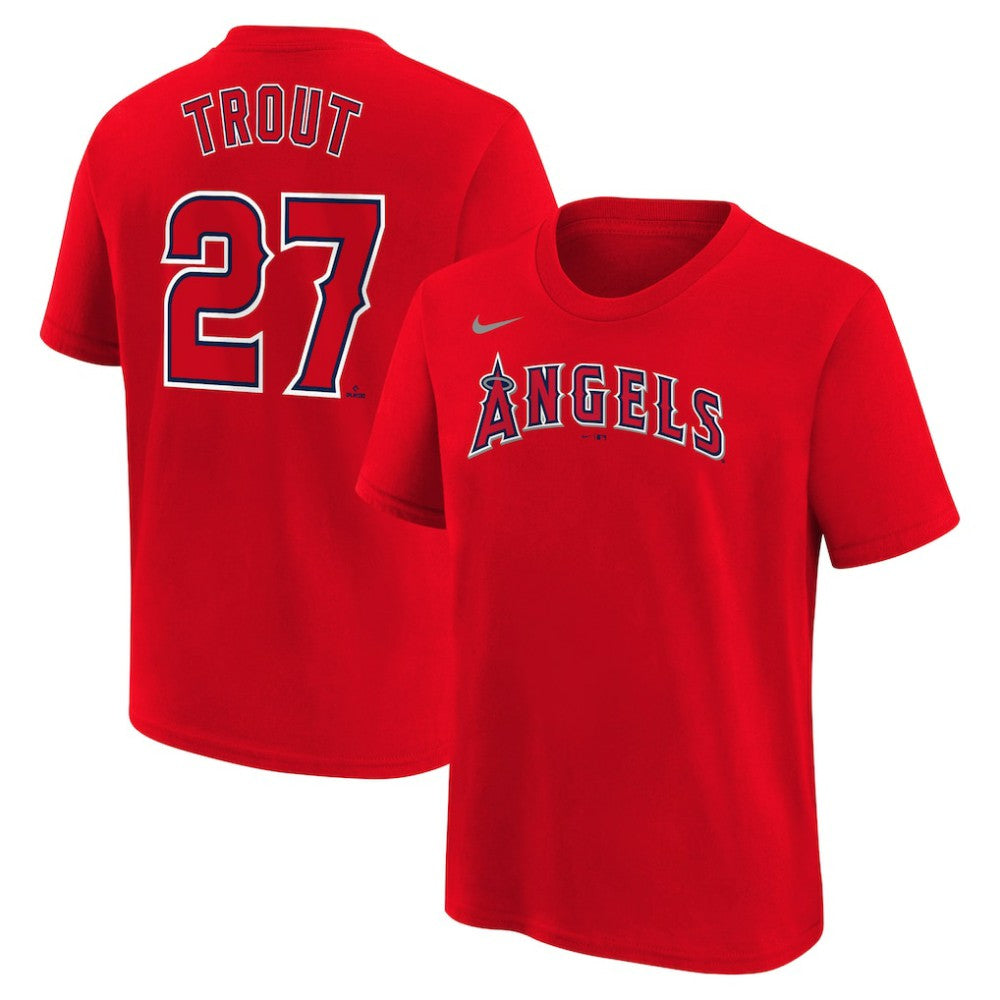 Mike Trout Los Angeles Angels Nike Youth Name & Number T-Shirt - MLB