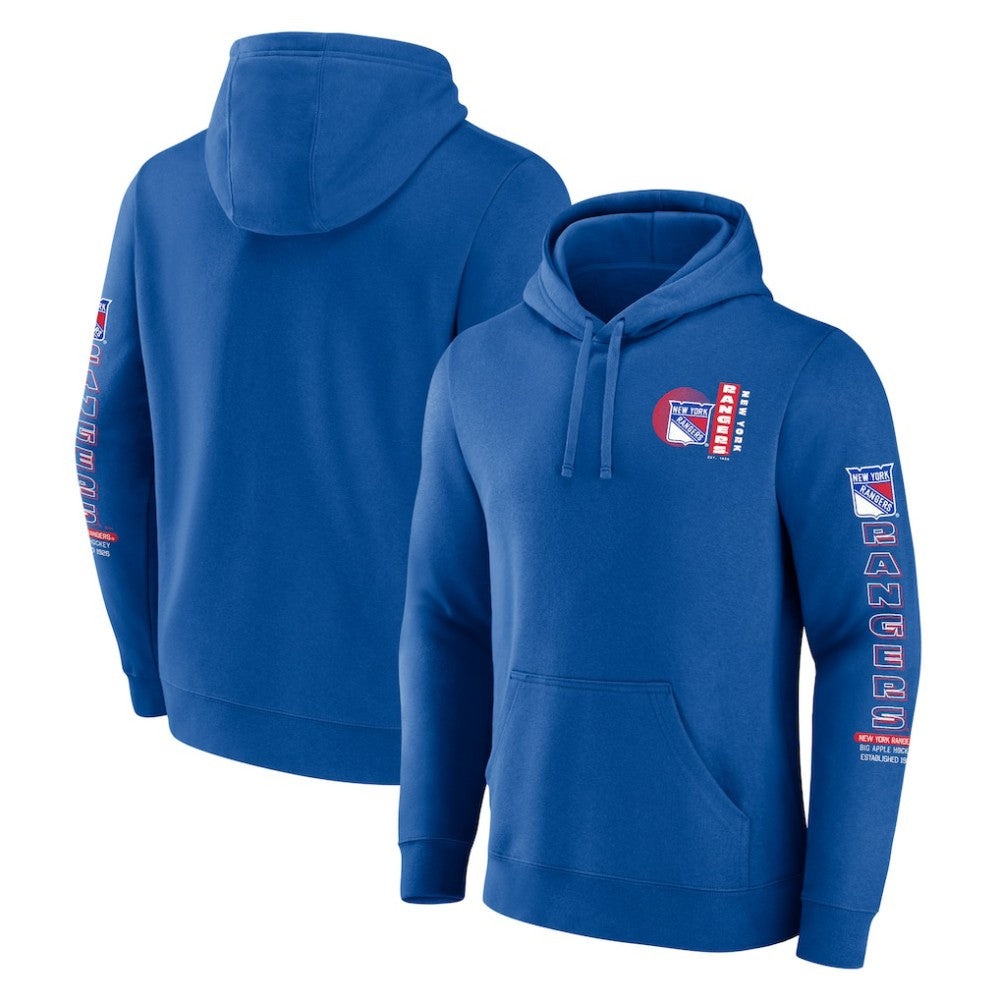 New York Rangers Fanatics Revolution Pullover Hoodie - Blue - NHL