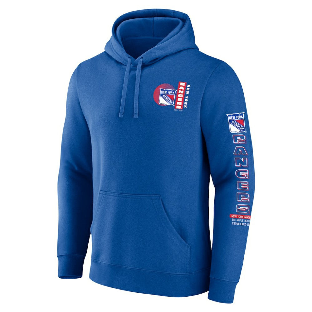 New York Rangers Fanatics Revolution Pullover Hoodie - Blue - NHL