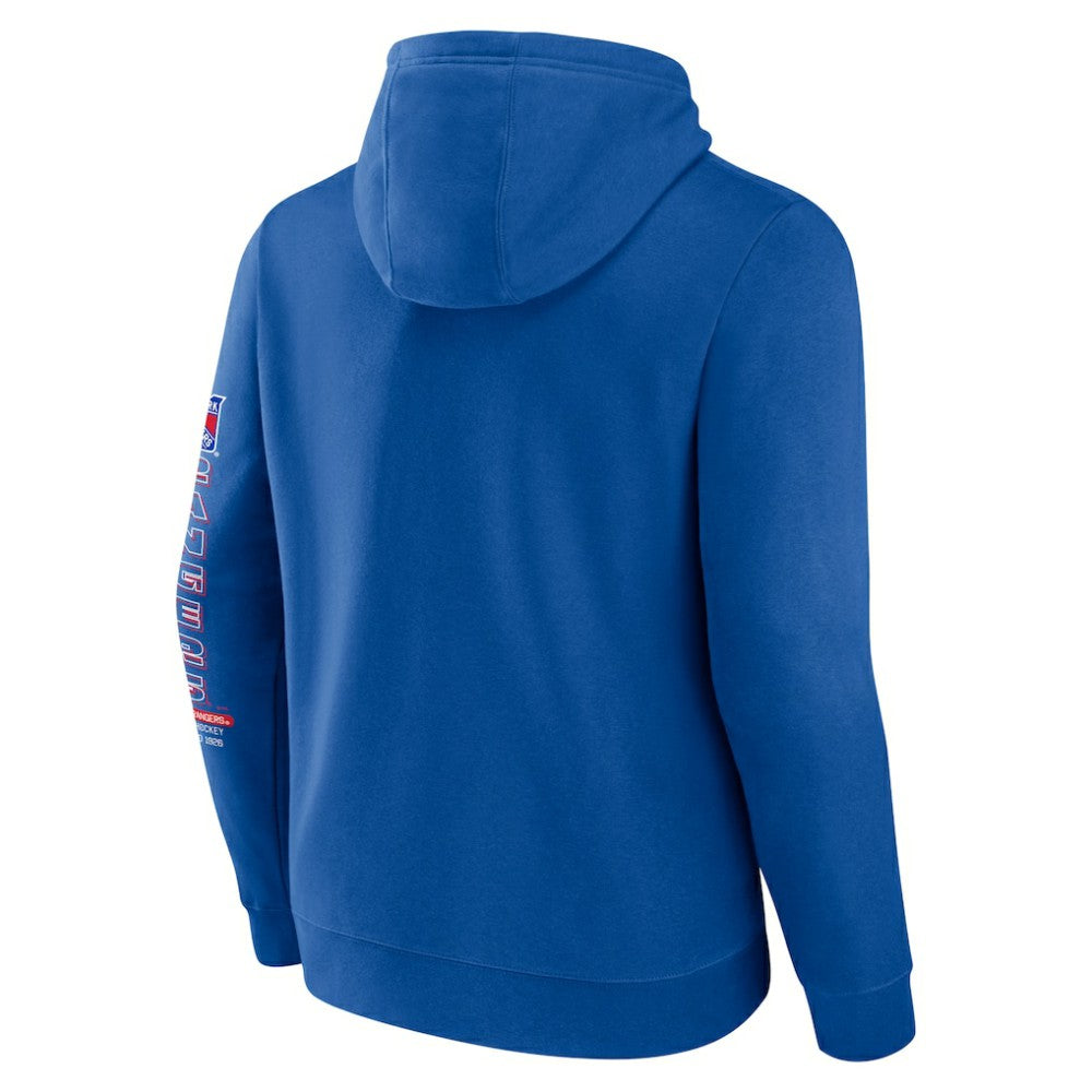 New York Rangers Fanatics Revolution Pullover Hoodie - Blue - NHL