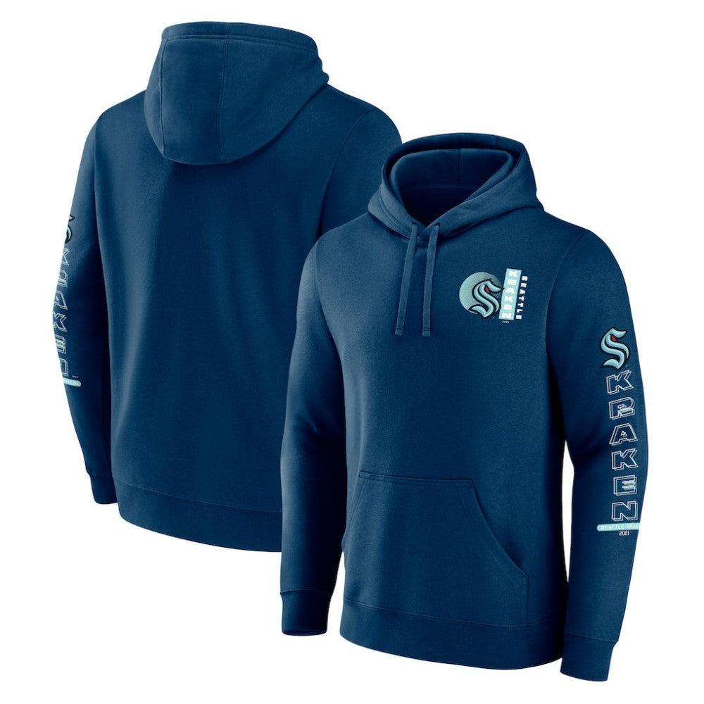 Seattle Kraken Fanatics Revolution Pullover Hoodie - Deep Sea Blue - NHL