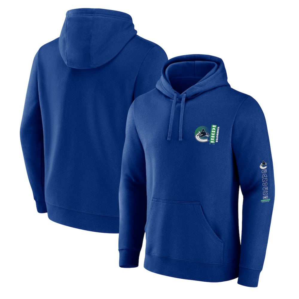 Vancouver Canucks Fanatics Revolution Pullover Hoodie - Blue - NHL