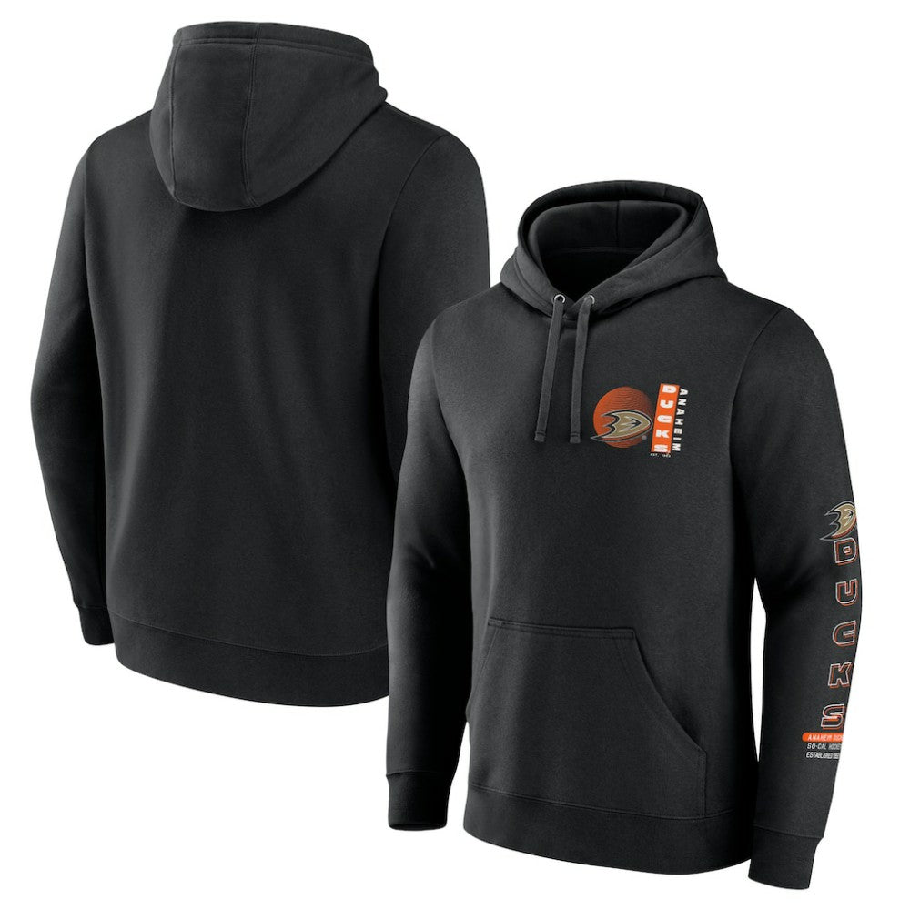 Anaheim Ducks Fanatics Revolution Pullover Hoodie - Black - NHL