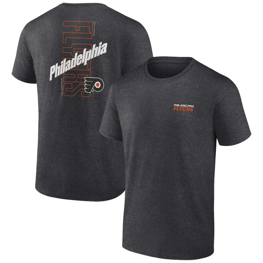Philadelphia Flyers Fanatics Backbone T-Shirt - Heather Charcoal - NHL