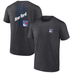 New York Rangers Fanatics Backbone T-Shirt - Heather Charcoal - NHL