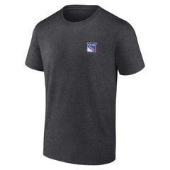 New York Rangers Fanatics Backbone T-Shirt - Heather Charcoal - NHL