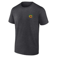 Chicago Blackhawks Fanatics Backbone T-Shirt - Heather Charcoal - NHL