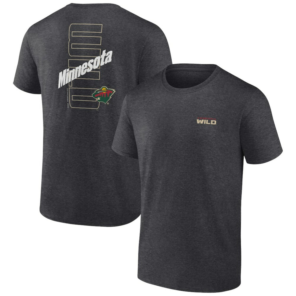 Minnesota Wild Fanatics Backbone T-Shirt - Heather Charcoal - NHL