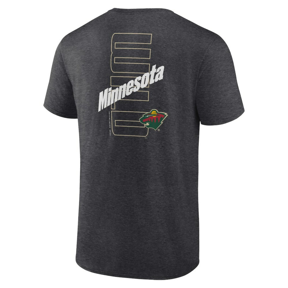 Minnesota Wild Fanatics Backbone T-Shirt - Heather Charcoal - NHL