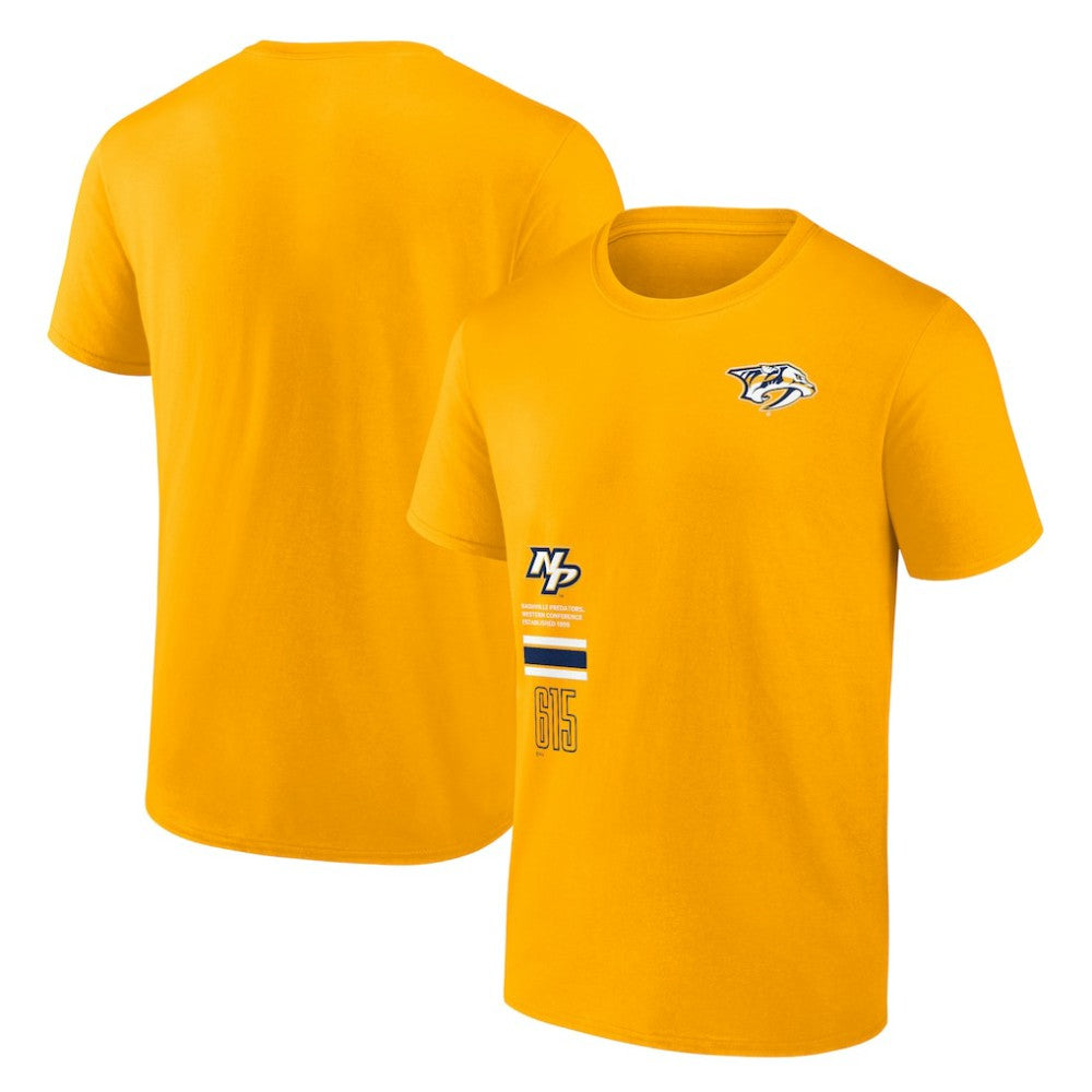 Nashville Predators Fanatics Represent T-Shirt - Gold - NHL