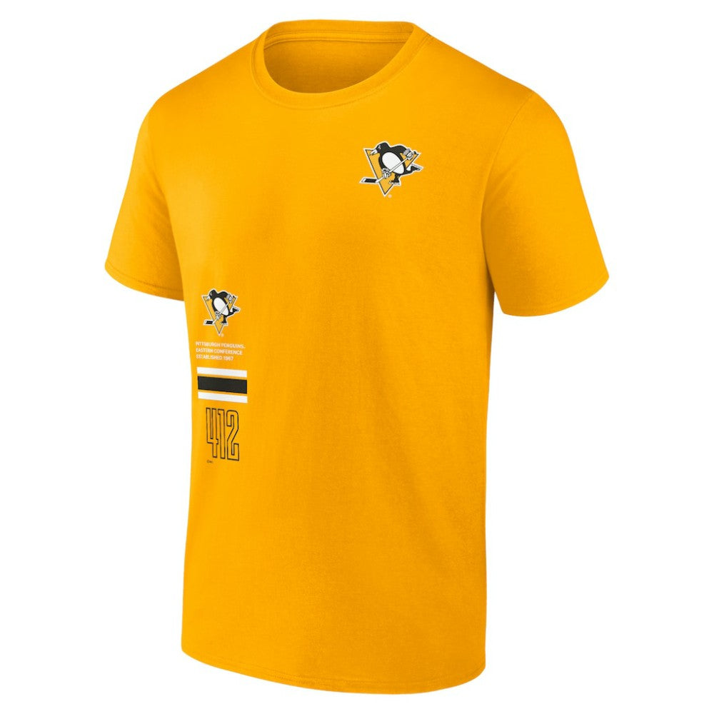 Pittsburgh Penguins Fanatics Represent T-Shirt - Gold - NHL