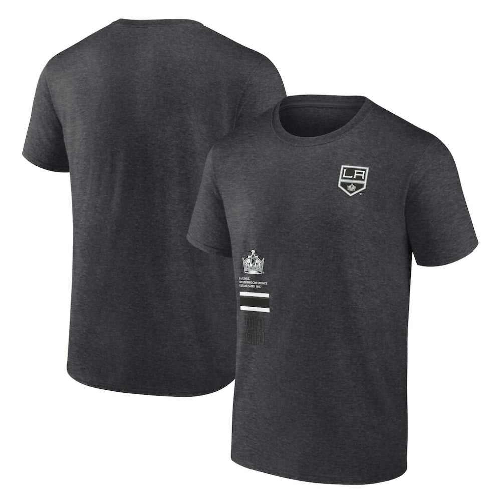 Los Angeles Kings Fanatics Represent T-Shirt - Heather Charcoal - NHL