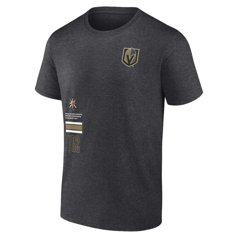 Vegas Golden Knights Fanatics Represent T-Shirt - Heather Charcoal - NHL