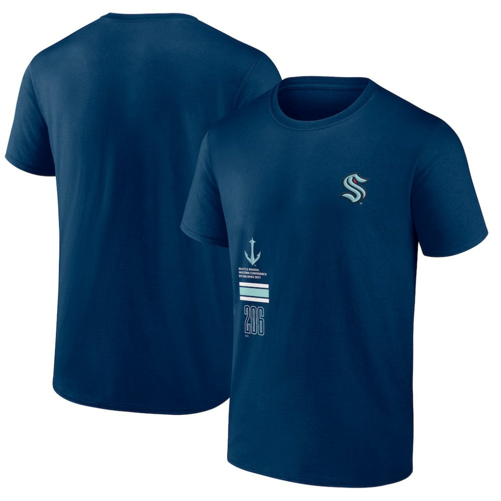 Seattle Kraken Fanatics Represent T-Shirt - Deep Sea Blue - NHL