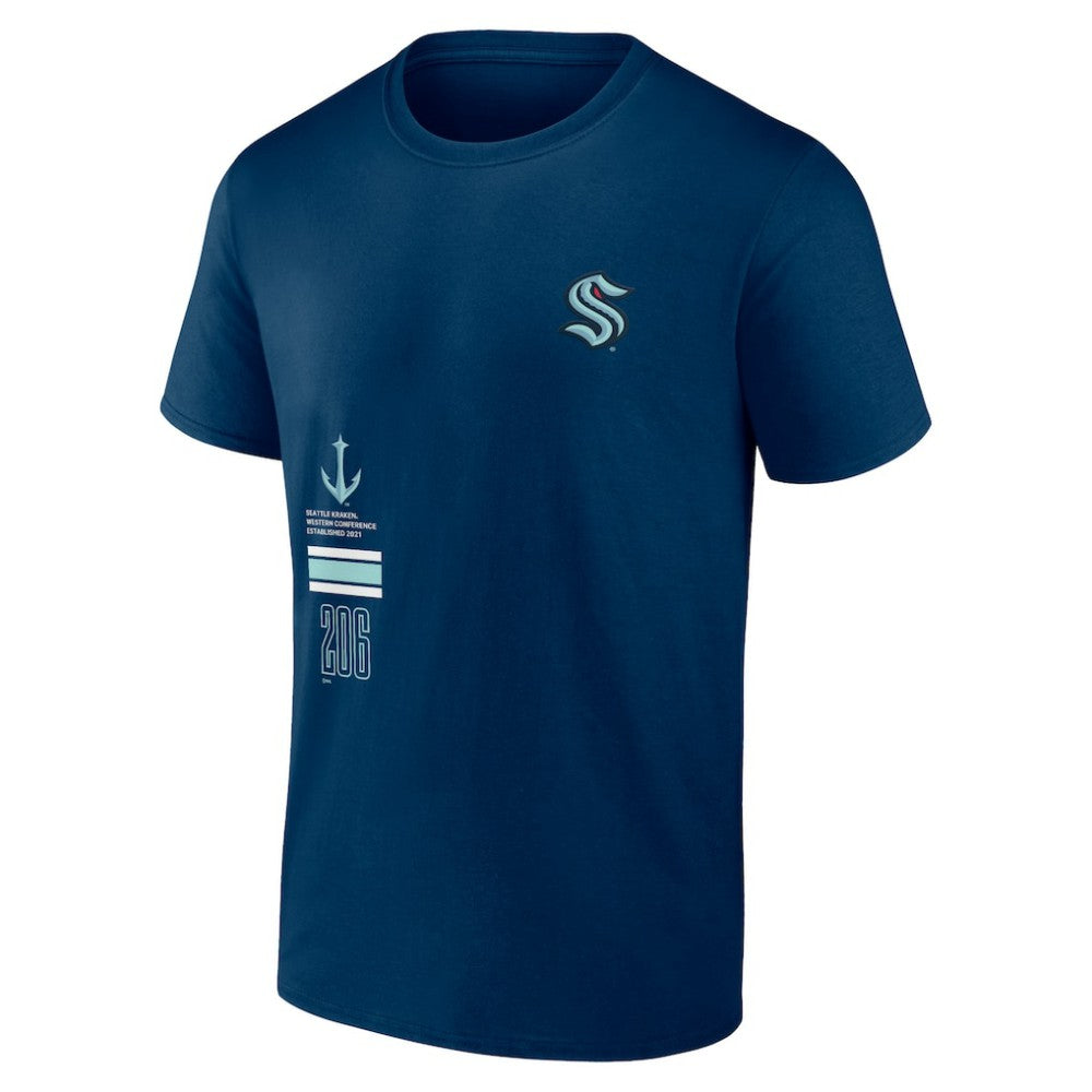 Seattle Kraken Fanatics Represent T-Shirt - Deep Sea Blue - NHL