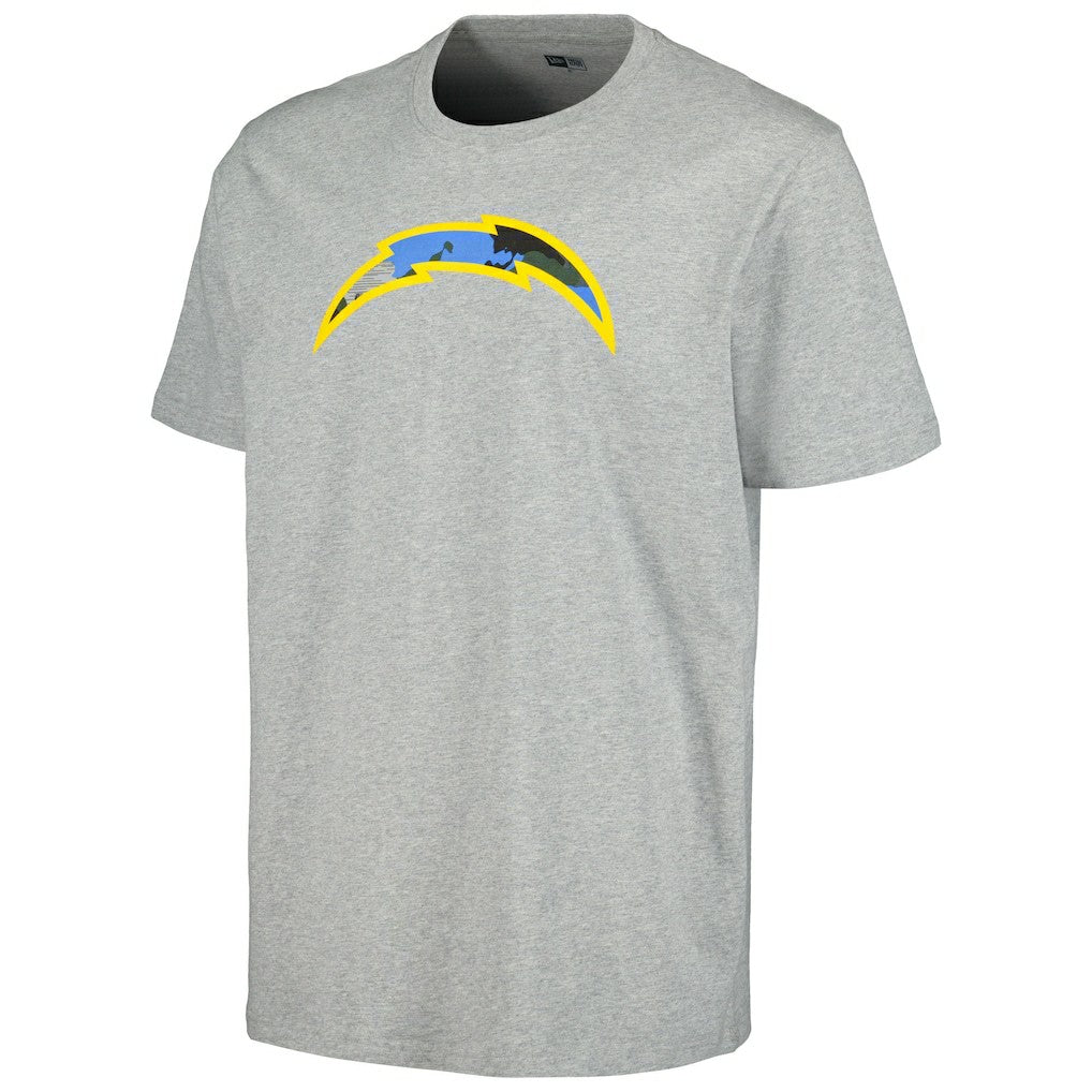 Los Angeles Chargers New Era Camo Logo T-Shirt Gray | NFL