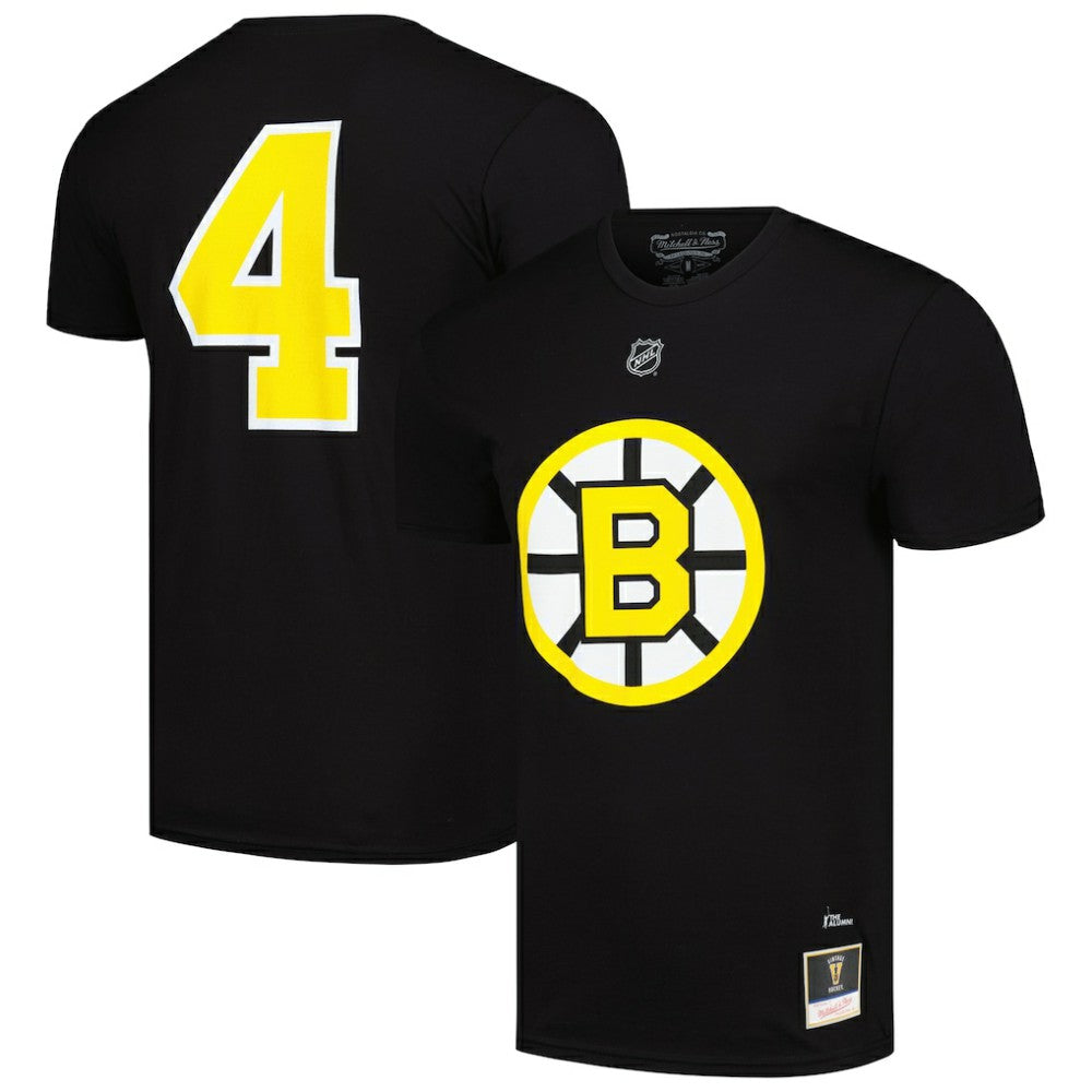 Bobby Orr Boston Bruins Mitchell & Ness Name & Number T-Shirt - Black - NHL