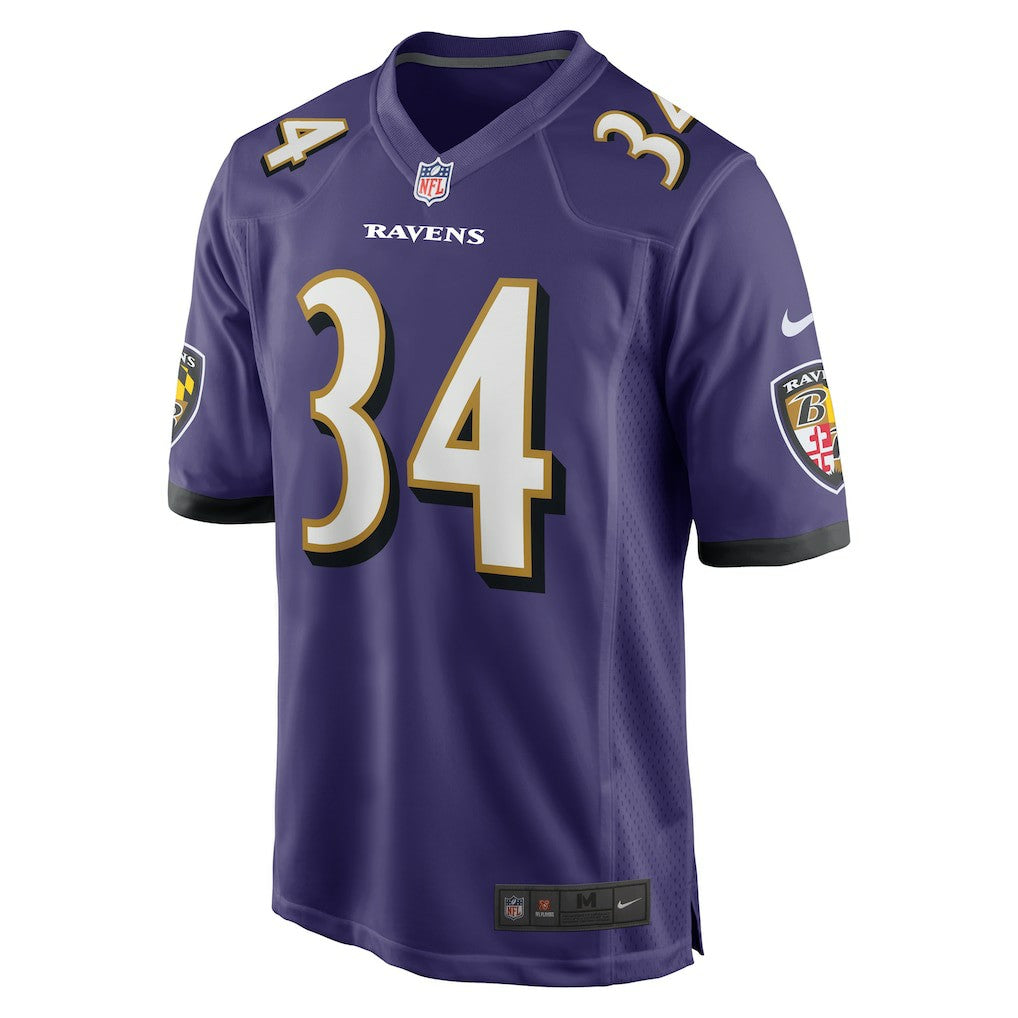 Keaton Mitchell Baltimore Ravens Game Jersey Purple | Nike for Sale