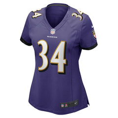 Keaton Mitchell Baltimore Ravens Women's Game Jersey Purple | Nike for Sale
