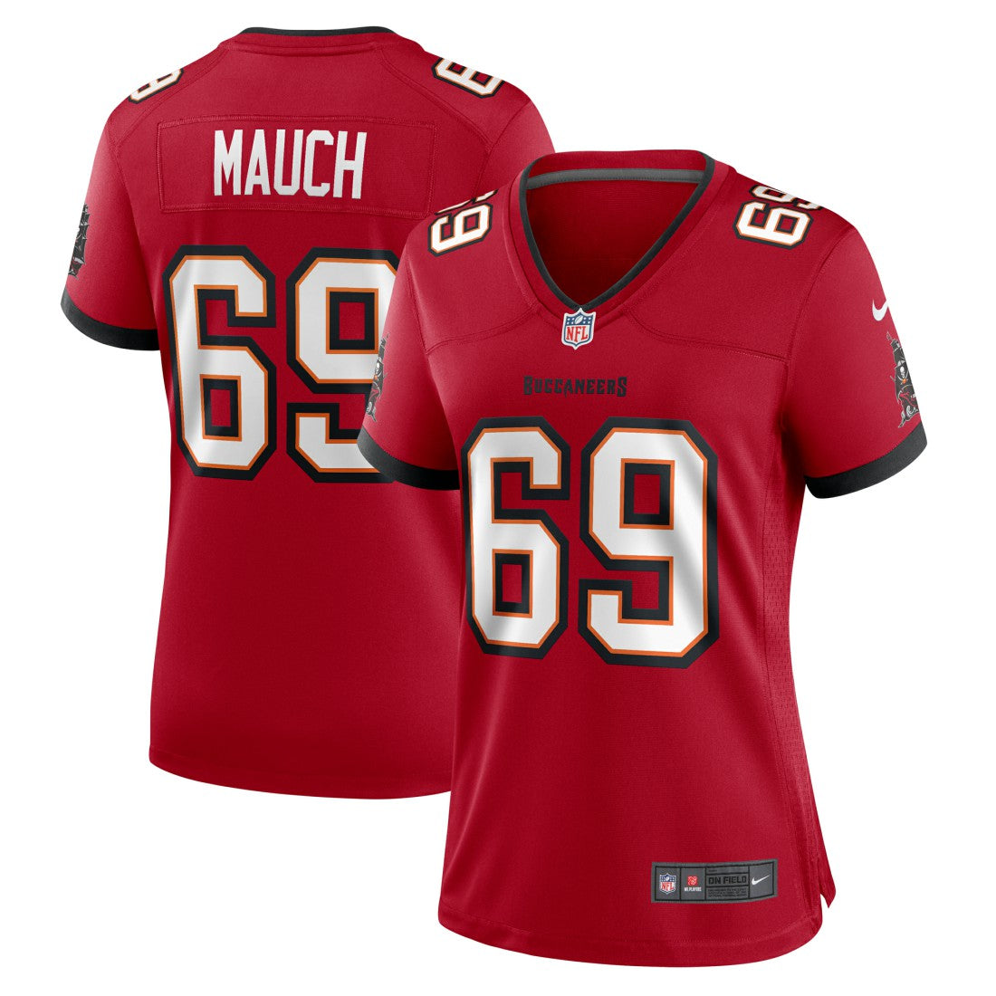 Cody Mauch Tampa Bay Buccaneers Women's Game Jersey Red | Nike for Sale