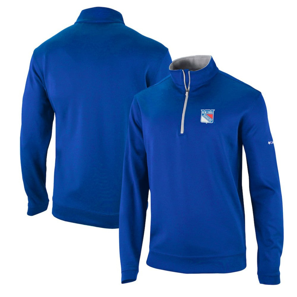 New York Rangers Columbia Wickham Hills Omni-Wick Quarter-Zip Jacket - Blue - NHL