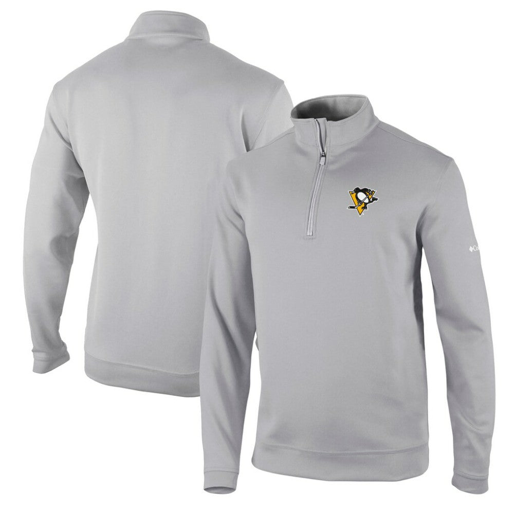 Pittsburgh Penguins Columbia Wickham Hills Omni-Wick Quarter-Zip Jacket - Gray - NHL