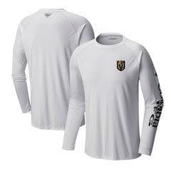 Vegas Golden Knights Columbia Terminal Tackle Omni-Shade Raglan Long Sleeve T-Shirt - White - NHL
