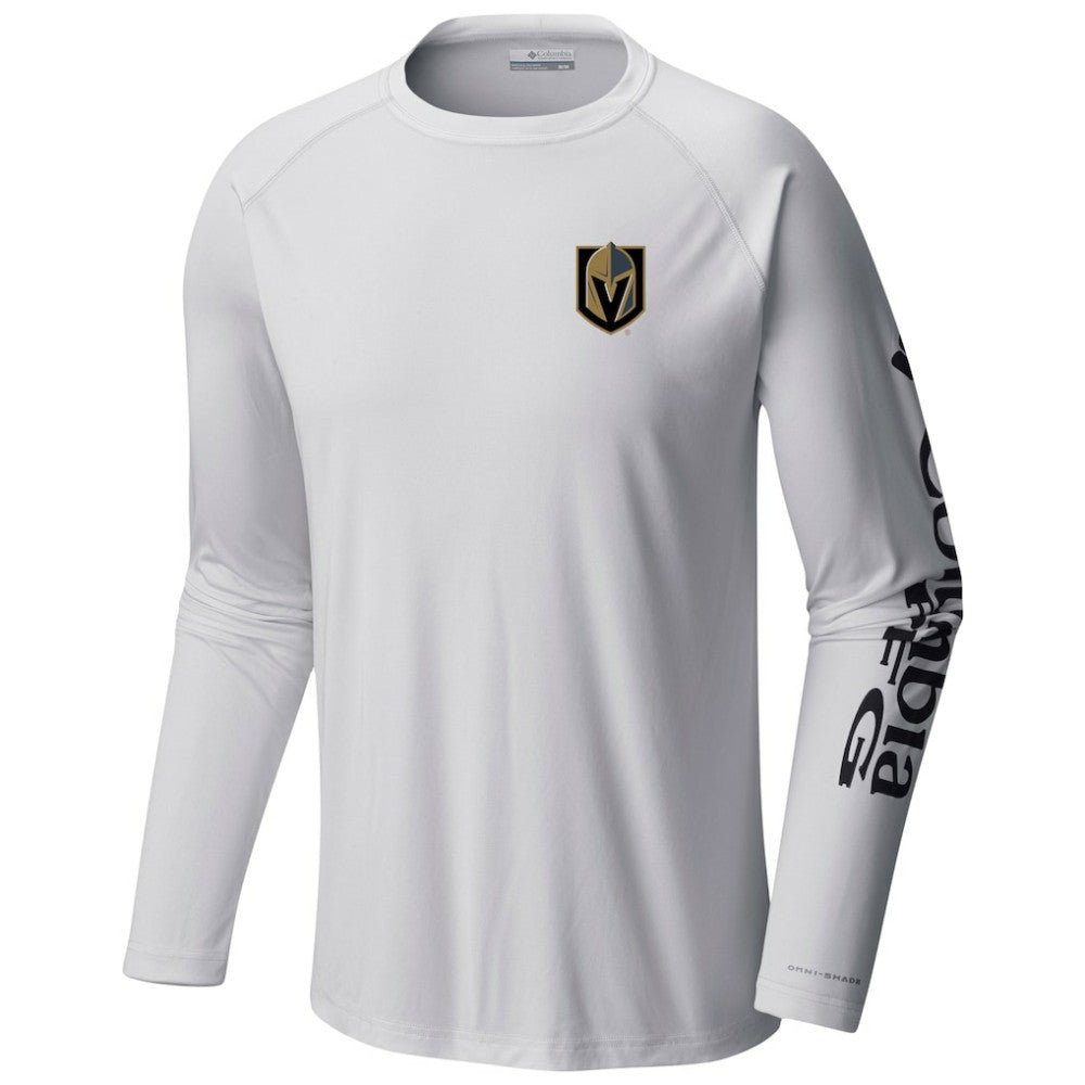 Vegas Golden Knights Columbia Terminal Tackle Omni-Shade Raglan Long Sleeve T-Shirt - White - NHL