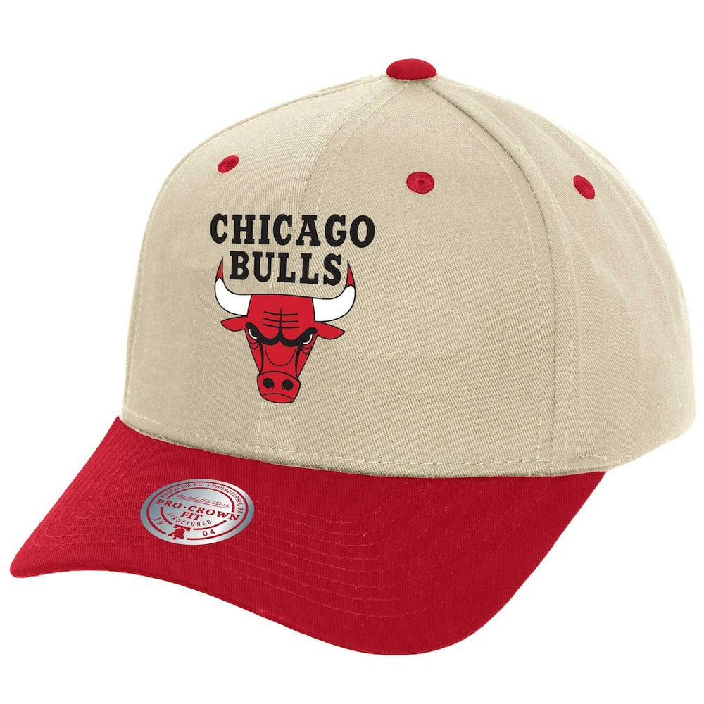 Chicago Bulls Game On Two-Tone Pro Crown Adjustable Hat Cream - NBA